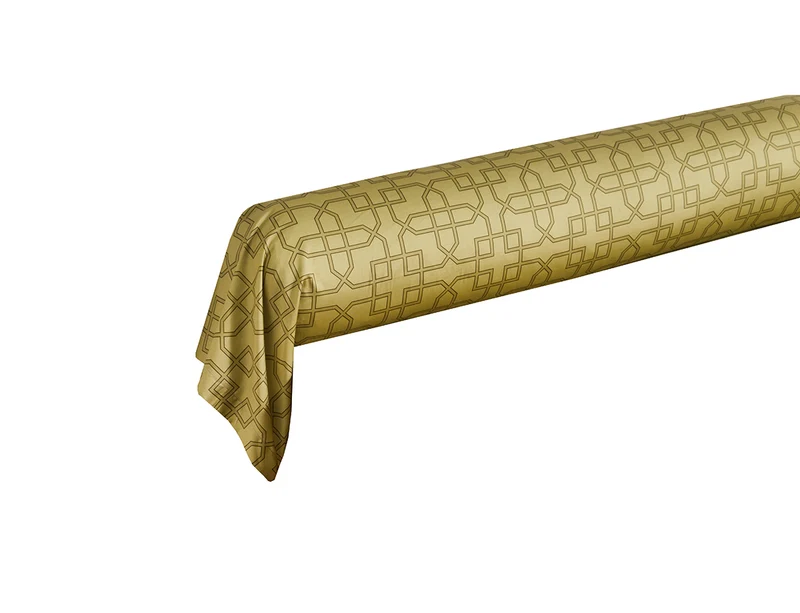 Taie de traversin satin de coton PARADESIA Ocre
