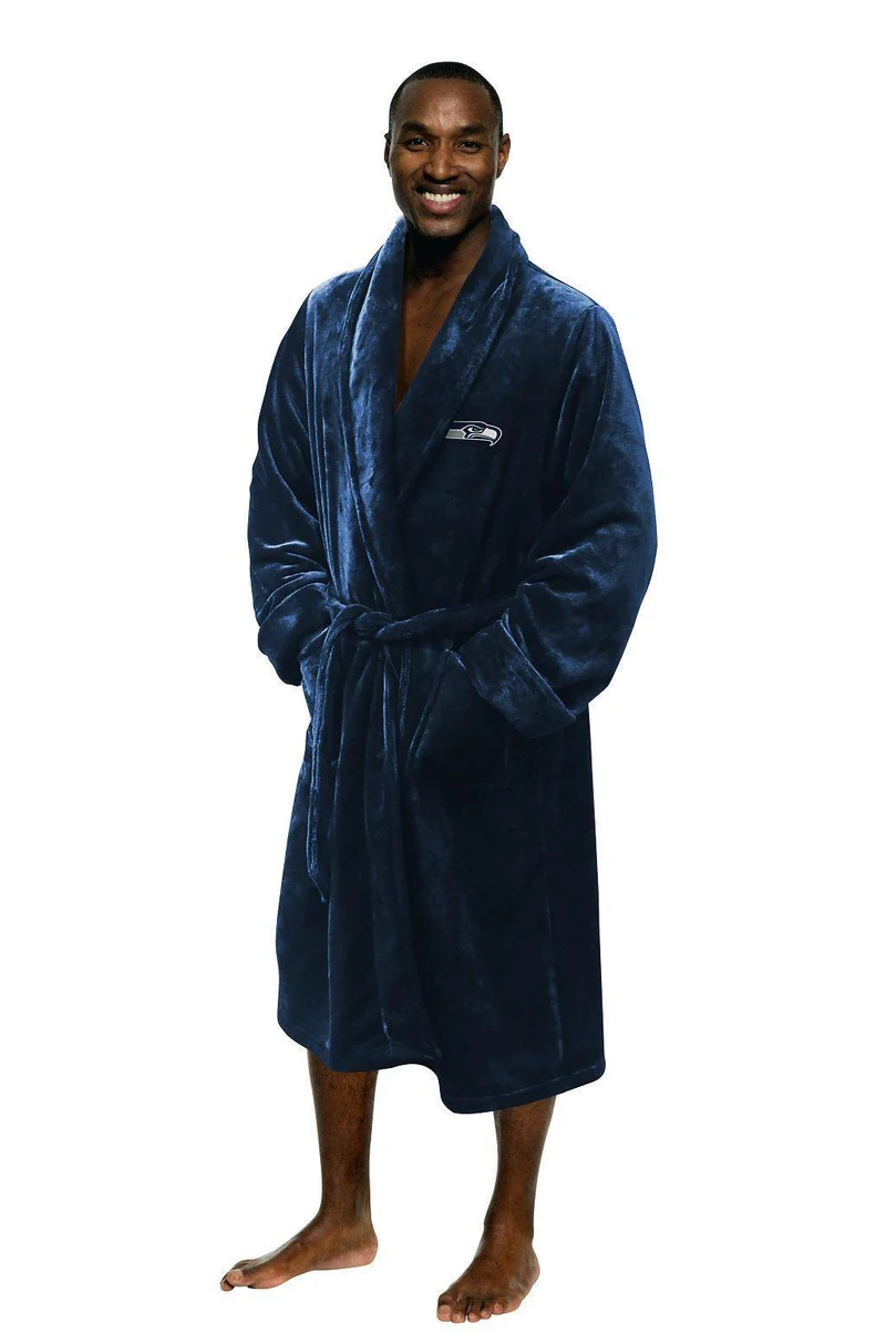 Seattle Seahawks Men's Silk Touch Plush Bath Robe