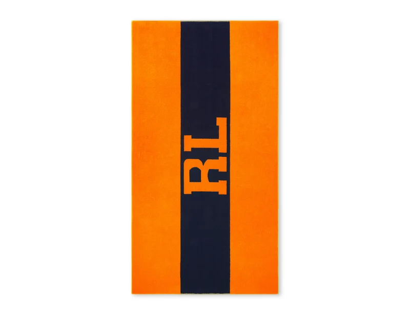 Drap de plage - RL Signature Orange - Ralph Lauren