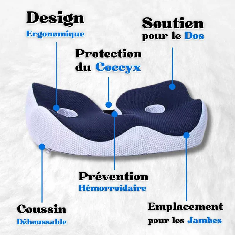 Coussin Ergonomique Hémorroïdes bleu !
