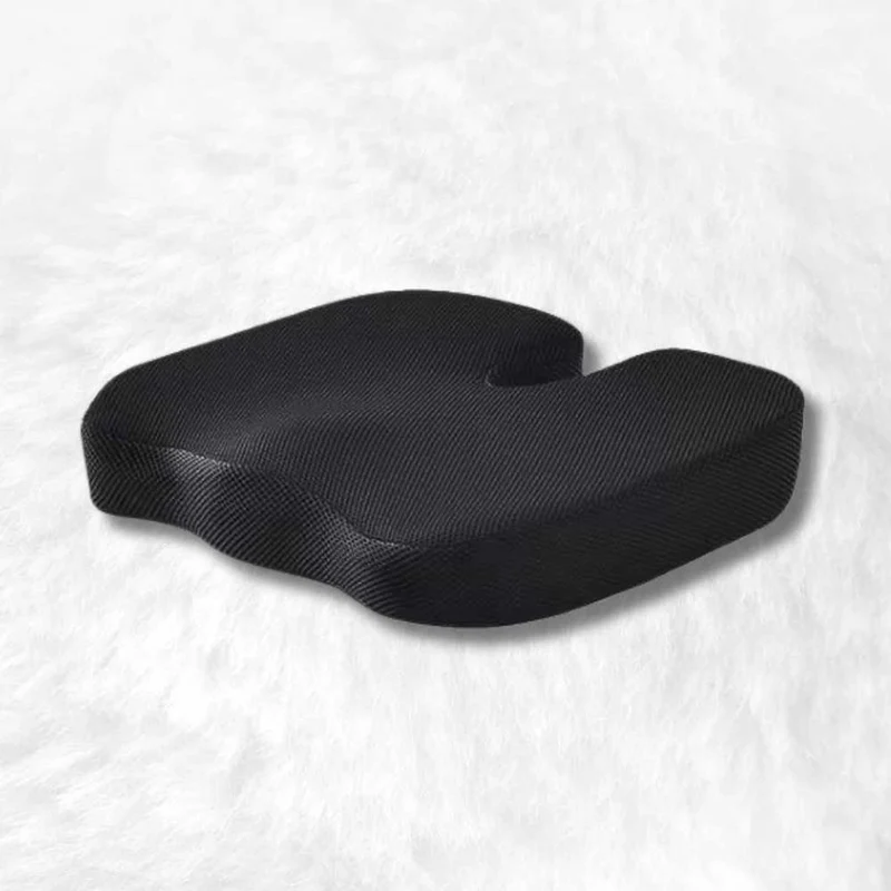 Coussin Coccyx mémoire de forme housse noire