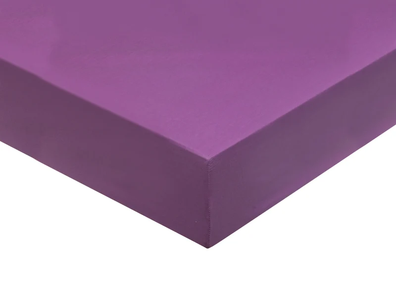 Drap plat satin jacquard - CANOPEE Prune