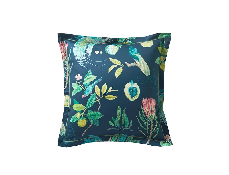 Taie de traversin satin de coton PARADESIA Emeraude