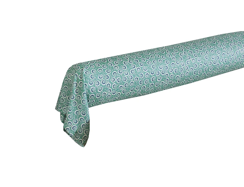 Drap plat satin de coton - PALM GROVE Nuit