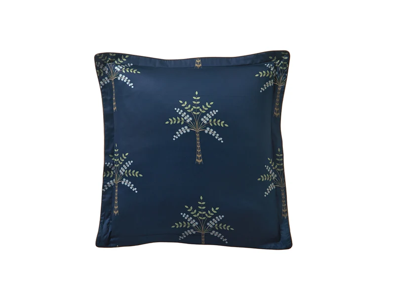 Drap plat satin de coton - PALM GROVE Nuit