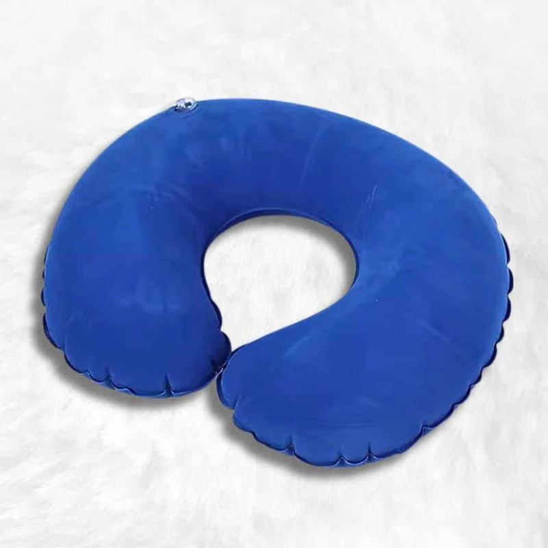 Coussin de Voyage Gonflable bleu !