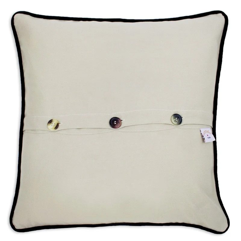 Kauai Hand Embroidered CatStudio Pillow