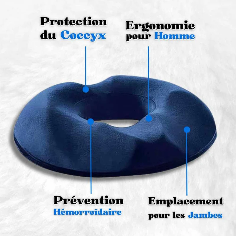 Coussin pour hémorroïdes homme bleu !