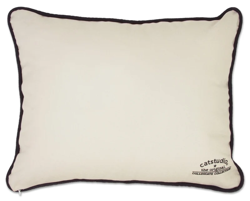 Kansas State University Embroidered Pillow by CatStudio