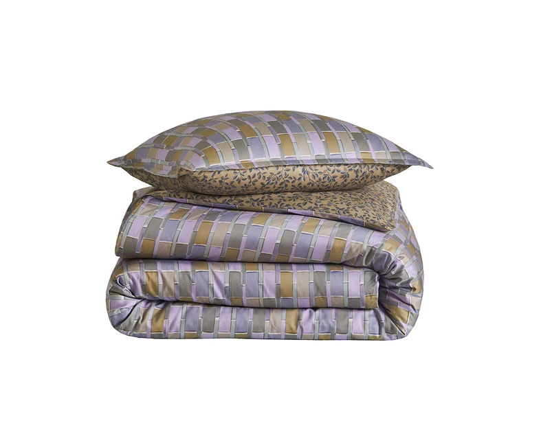 Taie de traversin Satin de coton - MIX AND MATCH Lilas