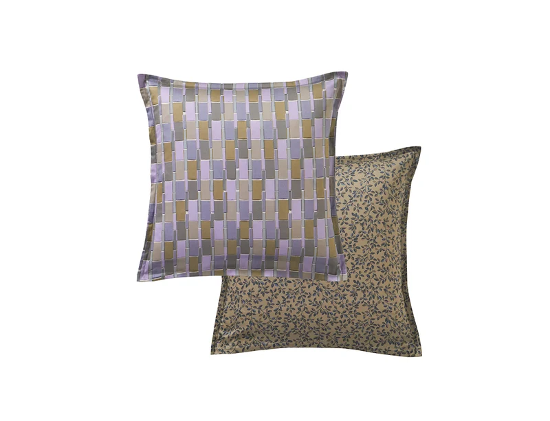 Taie de traversin Satin de coton - MIX AND MATCH Lilas