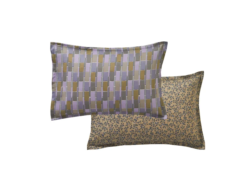 Taie de traversin Satin de coton - MIX AND MATCH Lilas