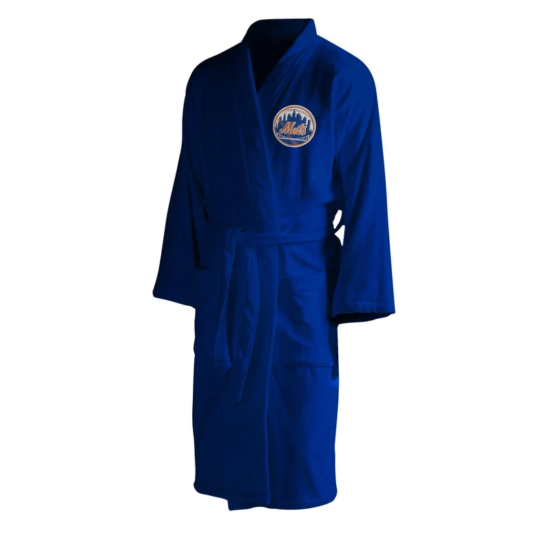 New York Mets Men's Silk Touch Plush Bath Robe