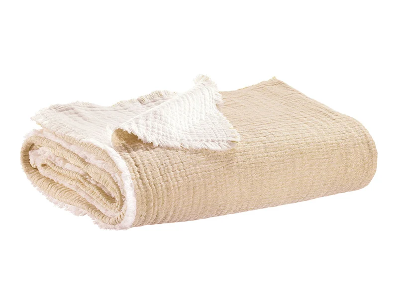 Dessus de lit Coton et Coton recyclé - EMILIO Lin