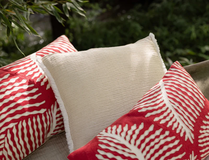 Coussin Coton et Coton recyclé - EMILIO Lin