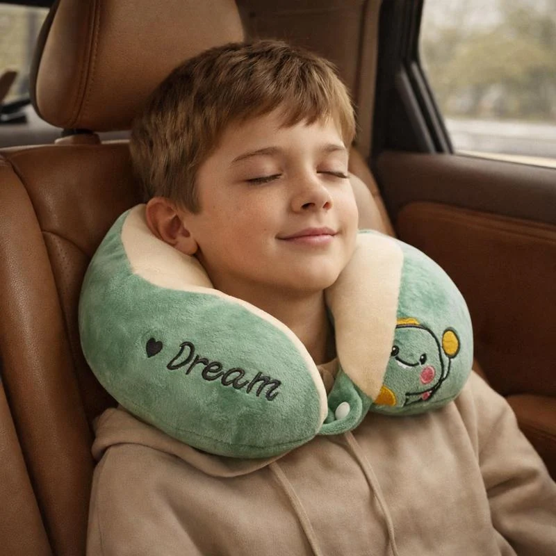 Coussin Avion Enfant vert !
