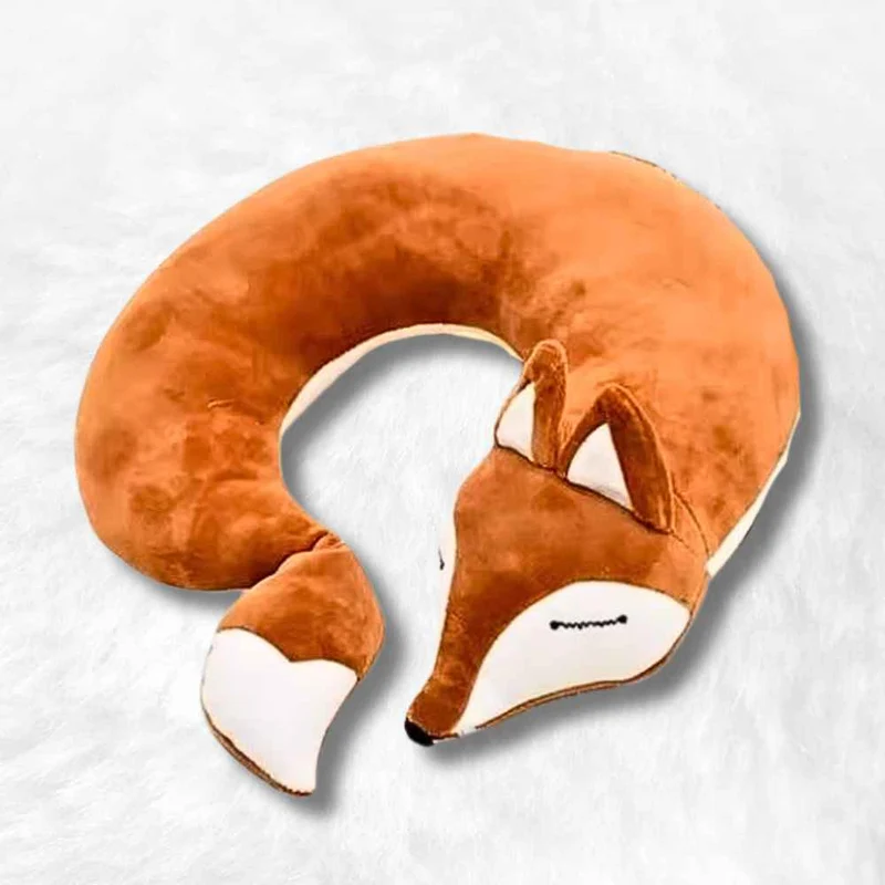 Coussin de Voyage renard marron !