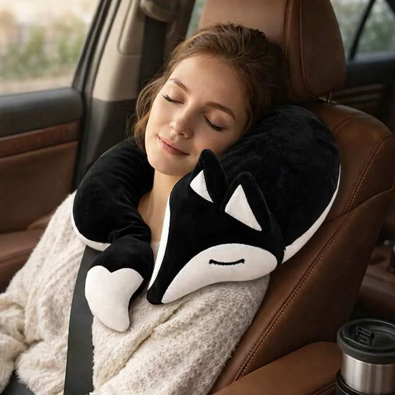 Coussin de Voyage renard noir !
