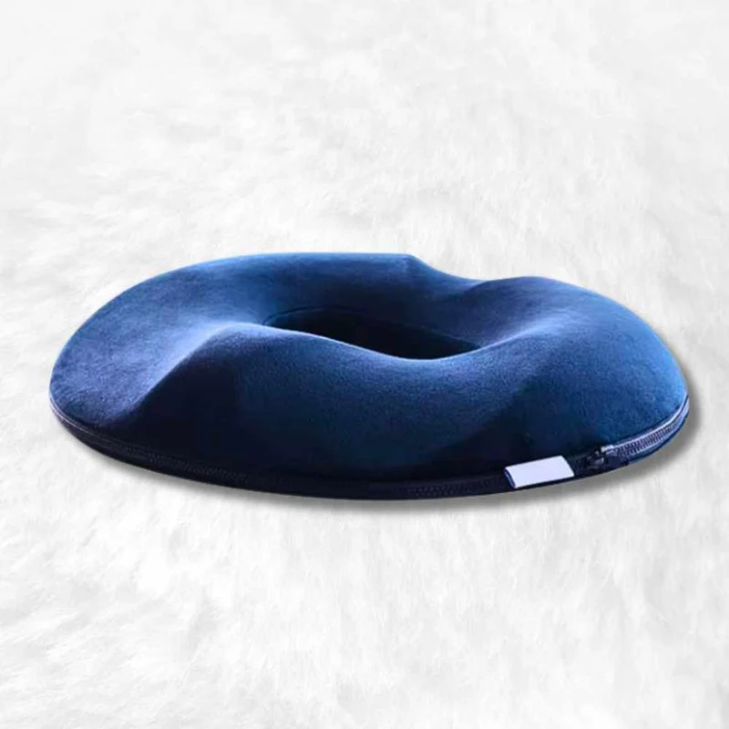 Coussin pour hémorroïdes femme bleu !
