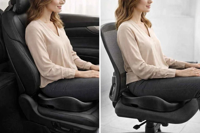 Coussin Coccyx massant pour voiture noir !