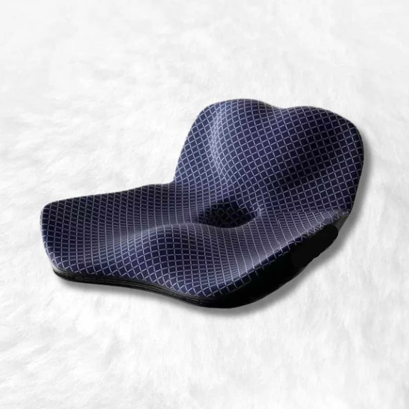 Coussin Coccyx massant pour voiture bleu !