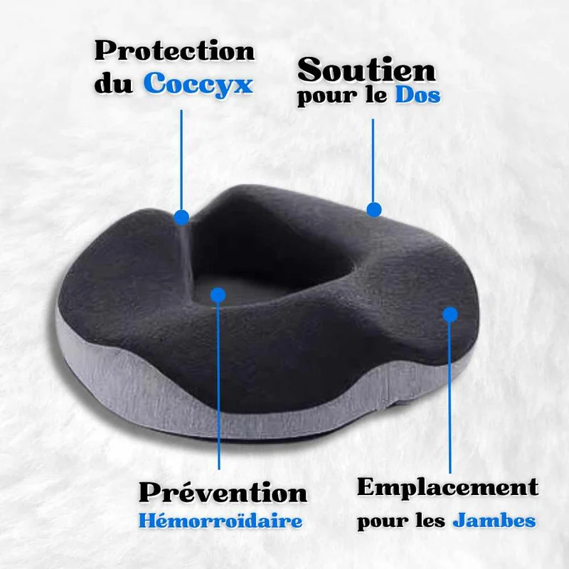 Coussin douleur coccyx & hémorroïdes gris !