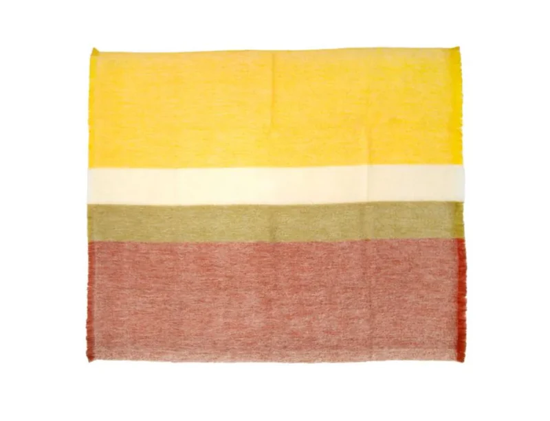 Plaid MOHAIR DESSIN Bourgogne