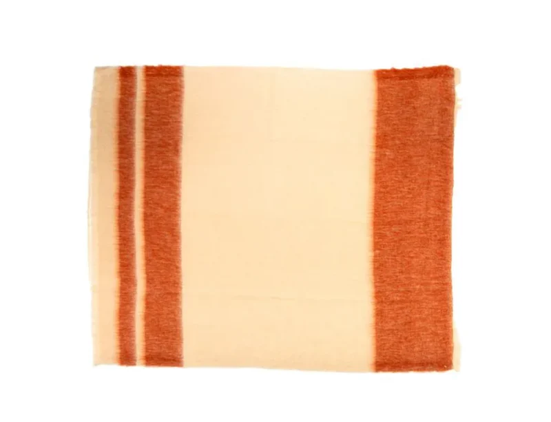 Plaid MOHAIR DESSIN Passages Cuivre