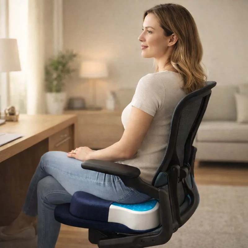 Coussin Coccyx gel bleu !