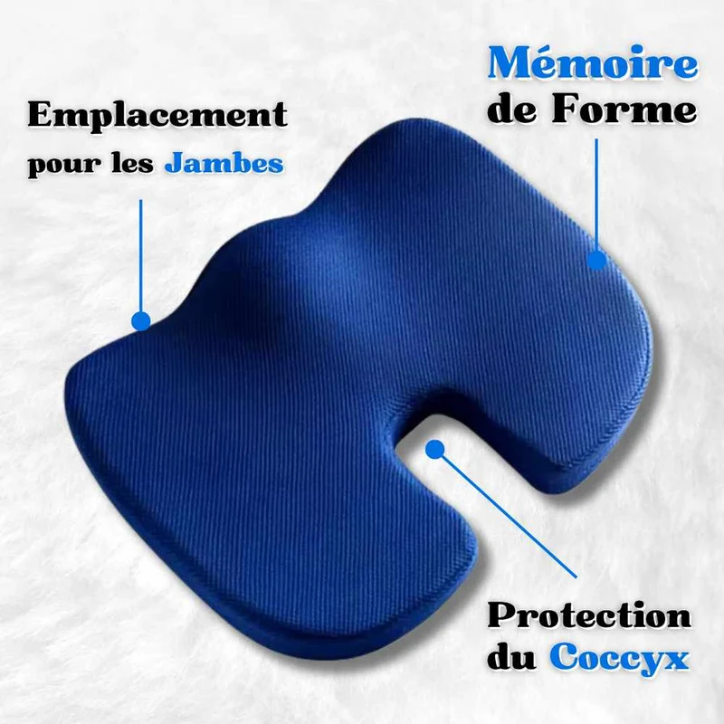 Coussin Coccyx Orthopédique Bleu !