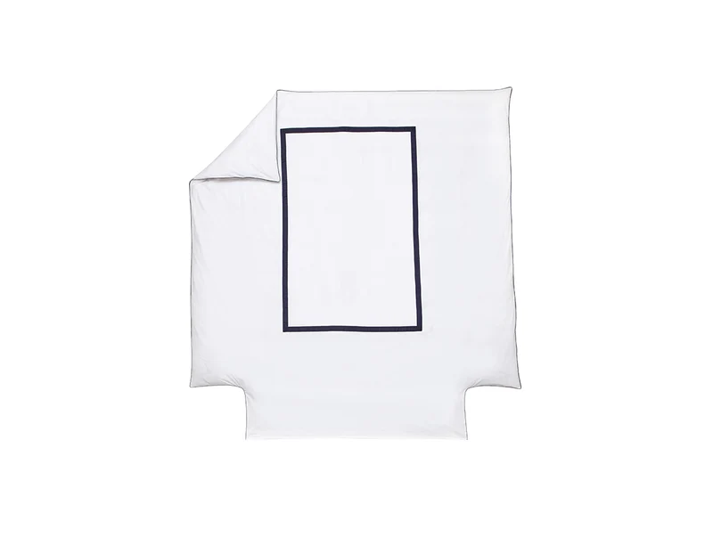 Housse de couette Percale - EGERIE Bleu Corinthe