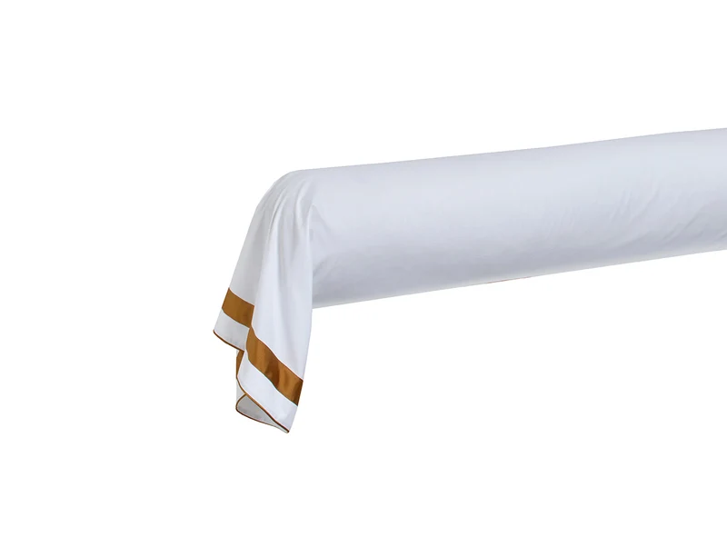 Taie de traversin Percale de coton - EGERIE Ambre
