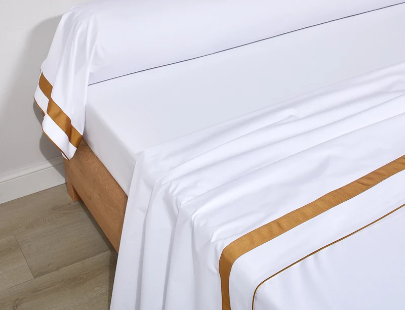 Taie de traversin Percale de coton - EGERIE Ambre