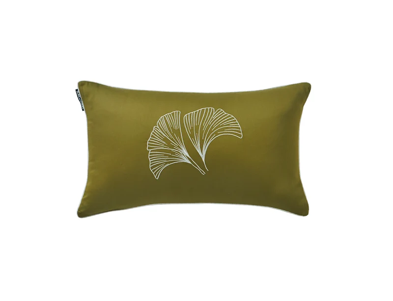Coussin Satin - GINGKO Olive