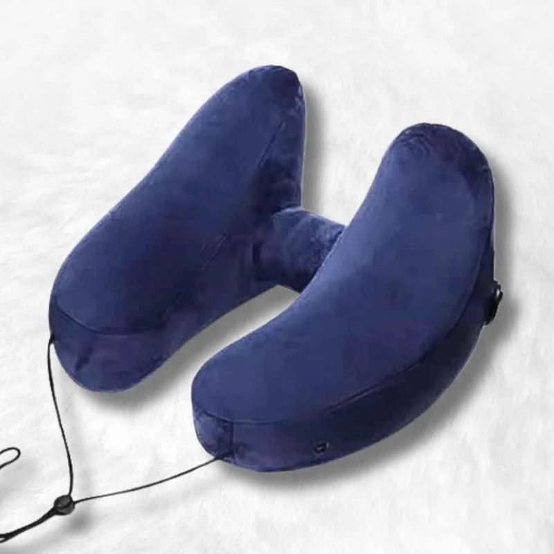 Coussin Cervical de Voyage bleu !