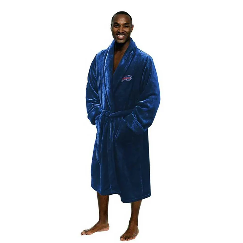 Buffalo Bills Men's Silk Touch Plush Bath Robe