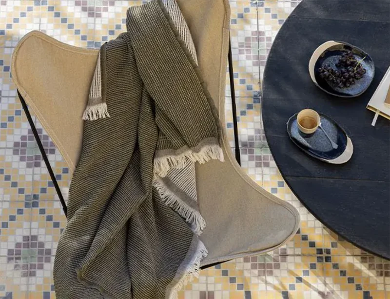 Plaid Laine mérinos - EMPREINTES