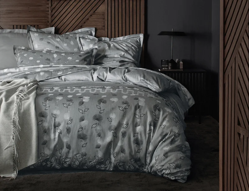 Housse de couette Satin Jacquard - KYOTO Graphite