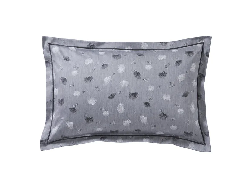 Taie d'oreiller Satin Jacquard - KYOTO Graphite