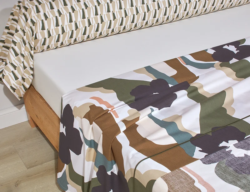 Taie de traversin Percale de coton - POP Bronze