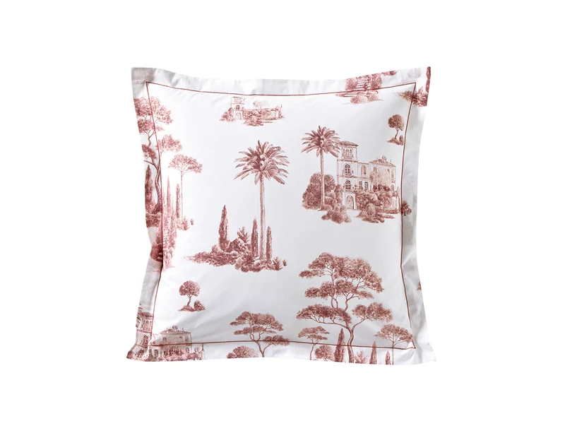 PROMENADE Bois de Rose - Percale de coton