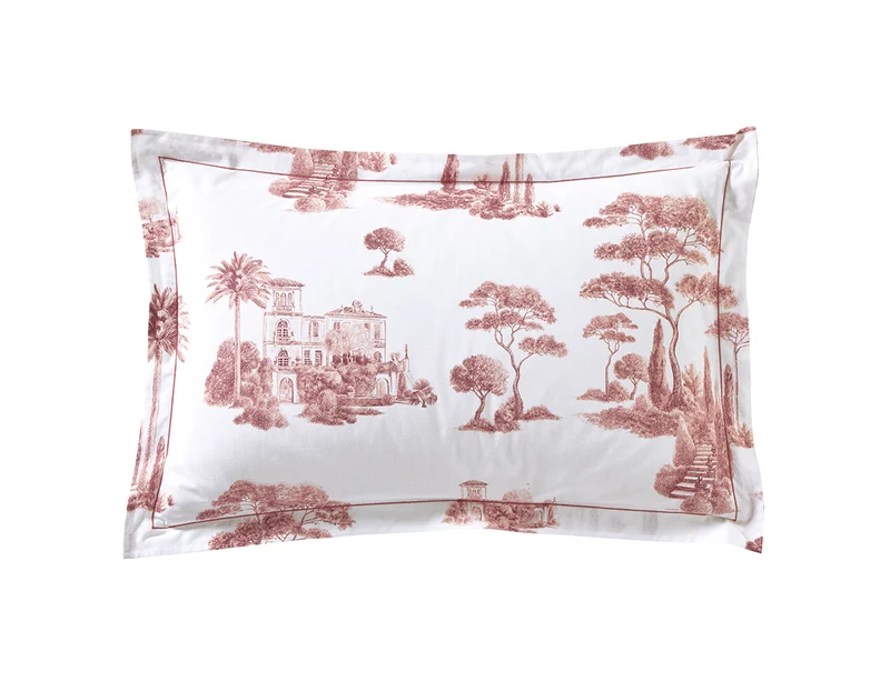 PROMENADE Bois de Rose - Percale de coton