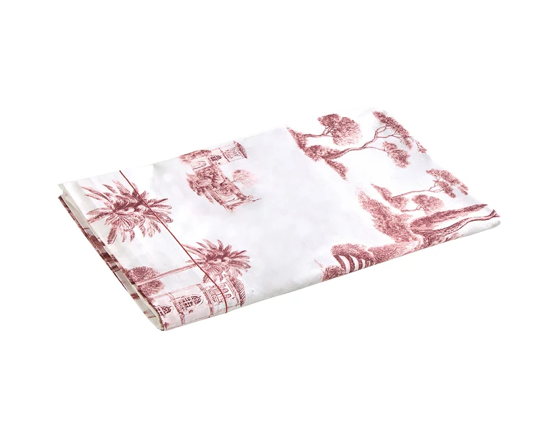 PROMENADE Bois de Rose - Percale de coton