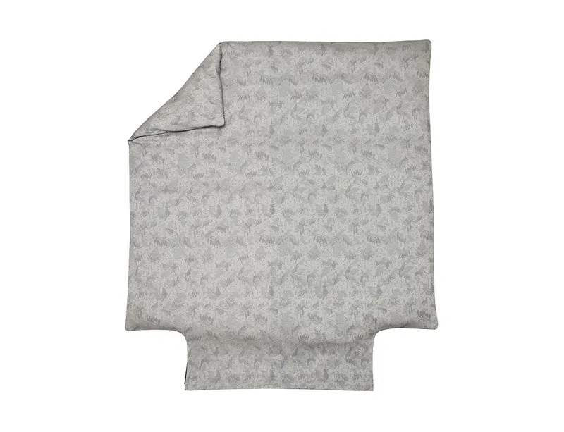 LUPINS Argenté - Satin jacquard