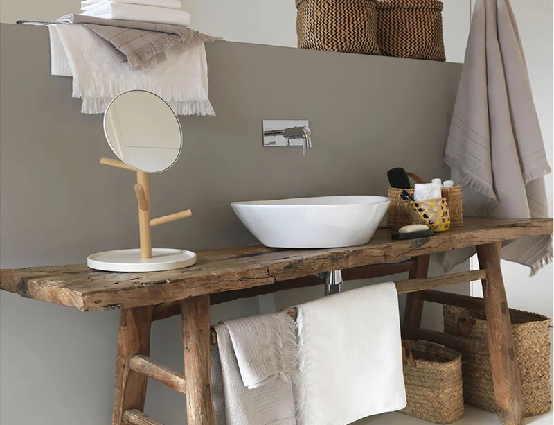 Serviettes de toilette Coton - HERA Argile