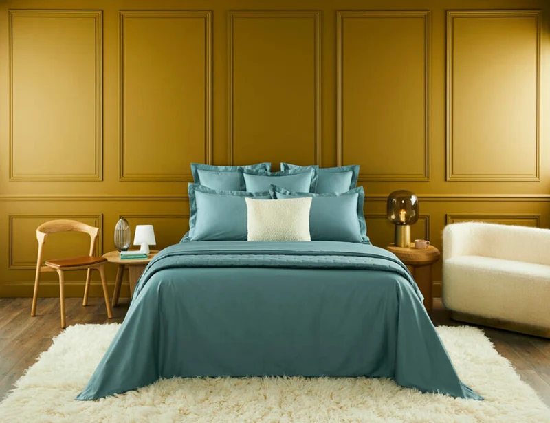Dessus de lit matelassé Satin de coton - TRIOMPHE Fjord