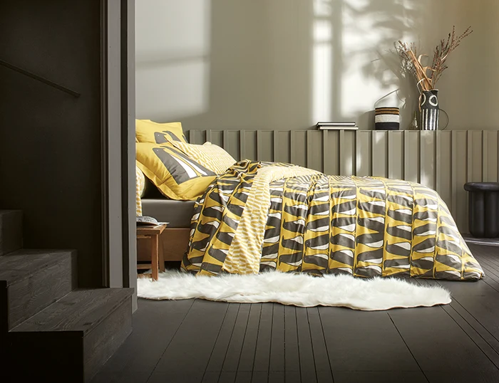 Taie de traversin Percale de coton - ARCTIQUE Gold