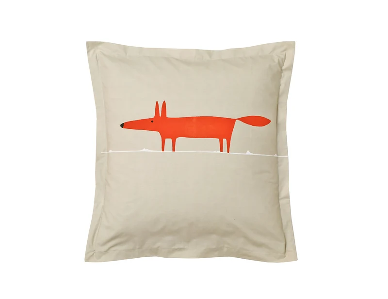 MR FOX Mandarine - Percale de coton