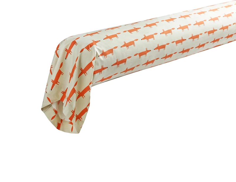 MR FOX Mandarine - Percale de coton
