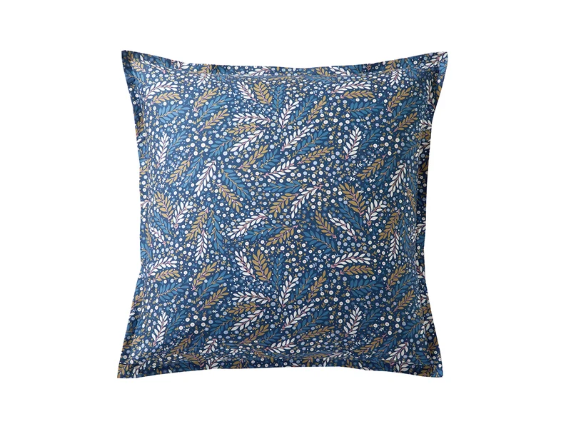 JUNGLE Indigo - Percale de coton